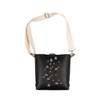 Embellished Leather Mini Tote Bag Katya Komarova