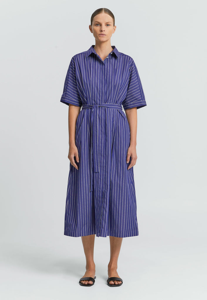 Jac+Jack Dresses Braid Dress - Reverse Stripe