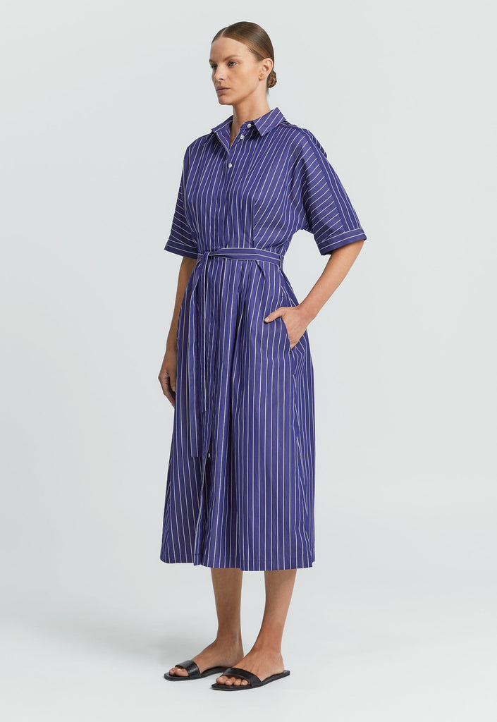 Jac+Jack Dresses Braid Dress - Reverse Stripe