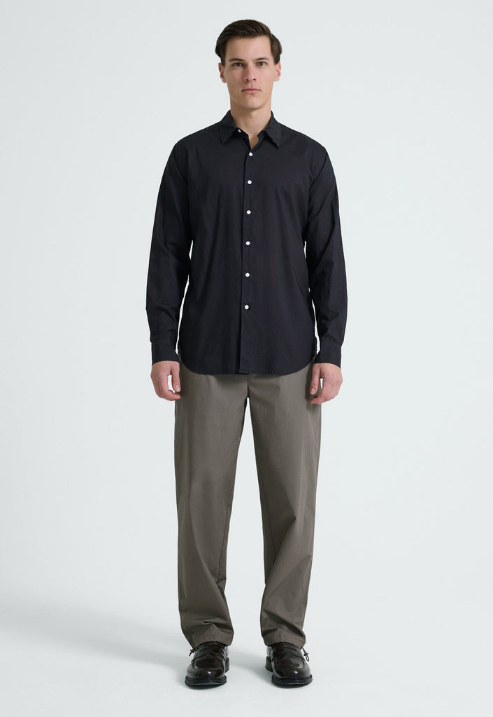 Jac+Jack Shirts Folded Collar Shirt - Char