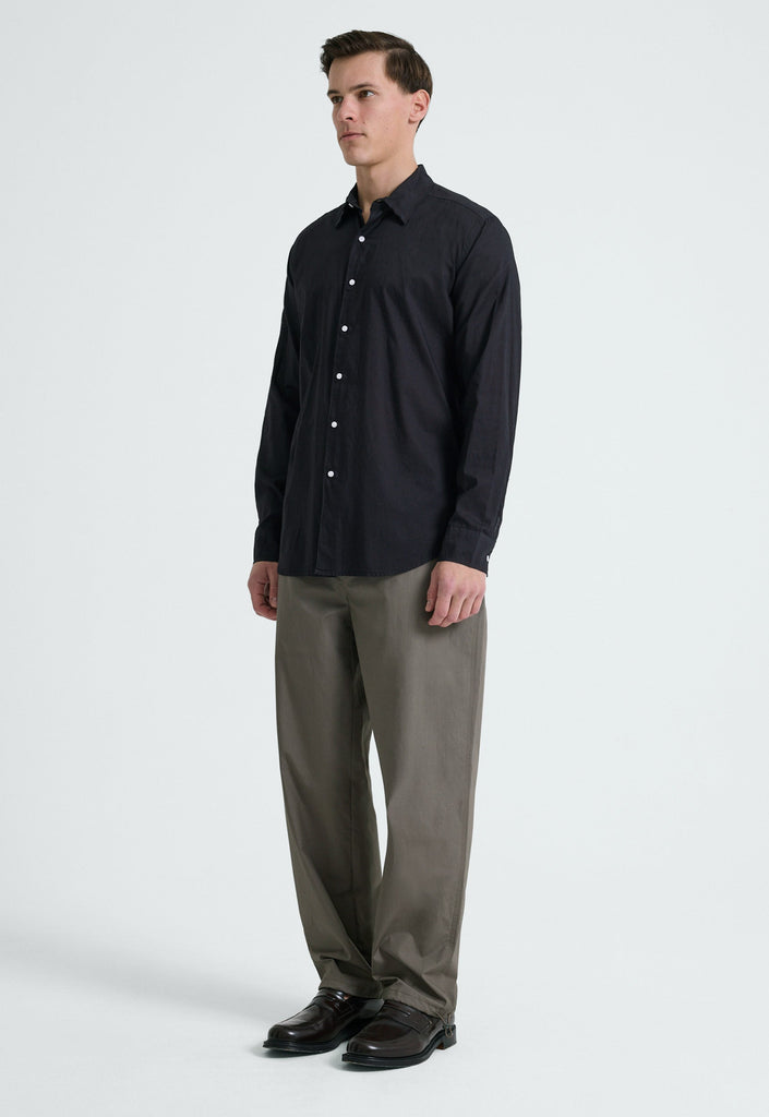 Jac+Jack Shirts Folded Collar Shirt - Char