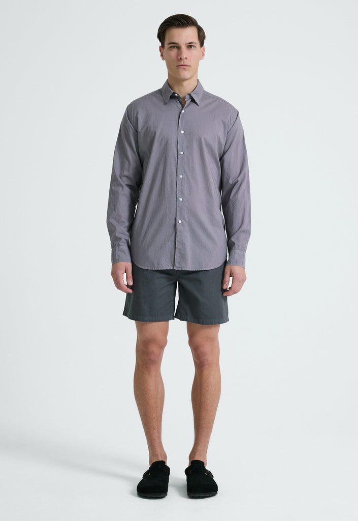 Jac+Jack Shirts Folded Collar Shirt - Lama Tint