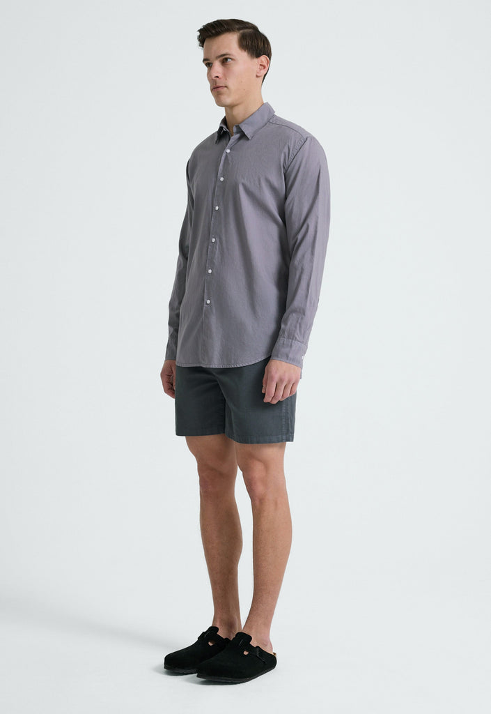 Jac+Jack Shirts Folded Collar Shirt - Lama Tint