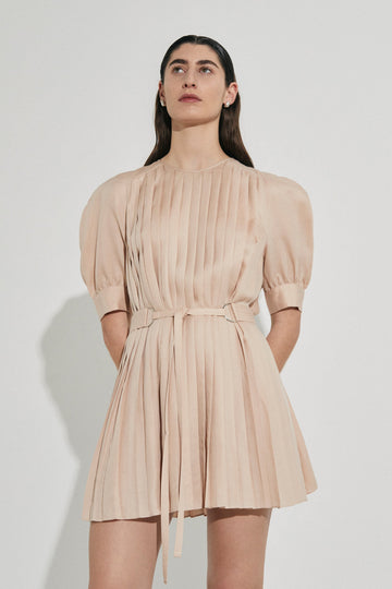 Sweet Nothings Pleated dress in Lyocell | Cotton from Australian designer PALMA MARTÎN. A statement dress for that special occasion.