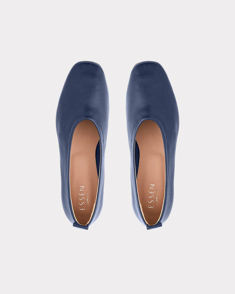 ESSĒN Shoes The Foundation Flat - Navy